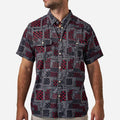 Performance Western Shirt - Texas Paisley - Black and Red