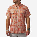 Performance Western Shirt - Texas Paisley - Orange