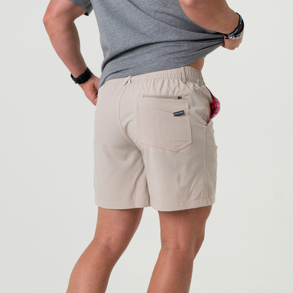 Everyday Short - Light Khaki - American Flag Pocket
