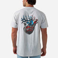 Short Sleeve Tee - American Elk - Ash Grey
