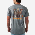 Short Sleeve Tee - Camo Duck Dogs - Dark Heather Grey