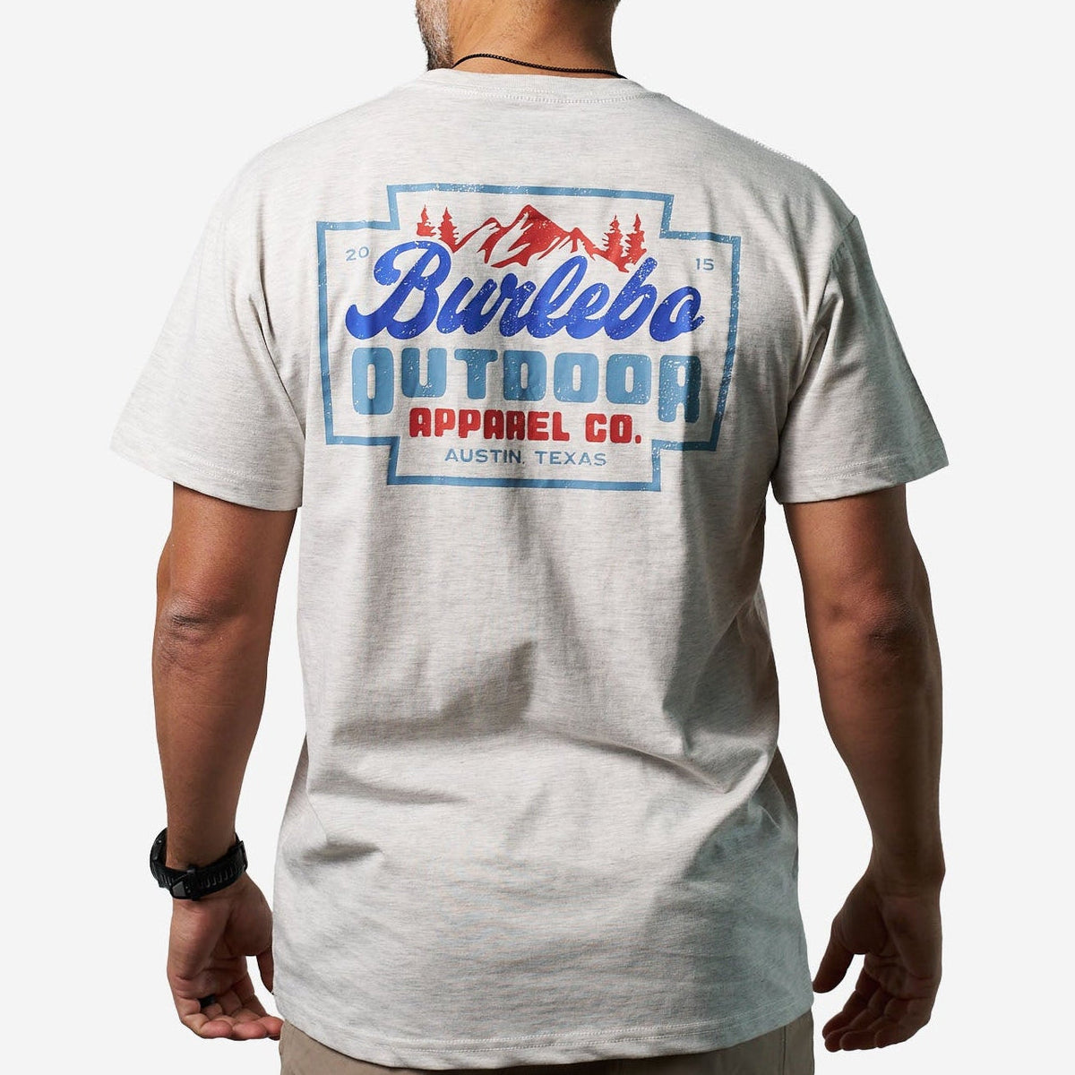 Short Sleeve Tee - Mountain Range - Ash Grey