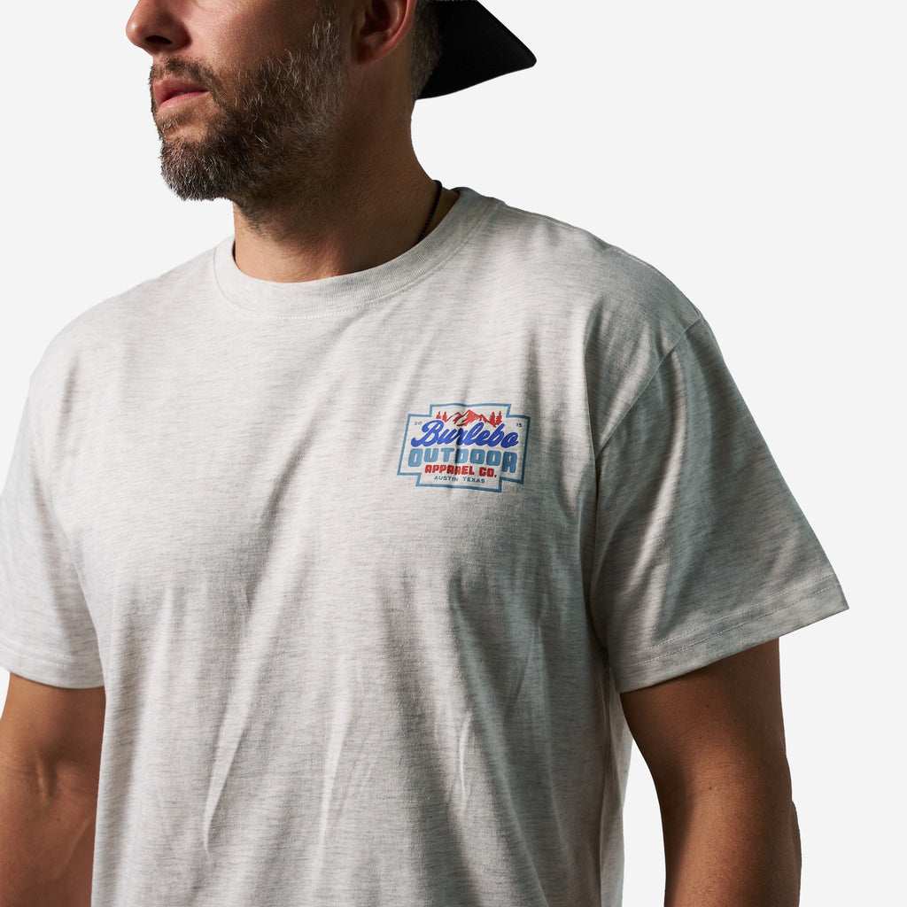 Short Sleeve Tee - Mountain Range - Ash Grey
