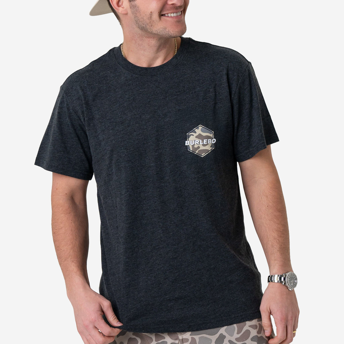 Short Sleeve Tee - Rad Dad - Heather Black