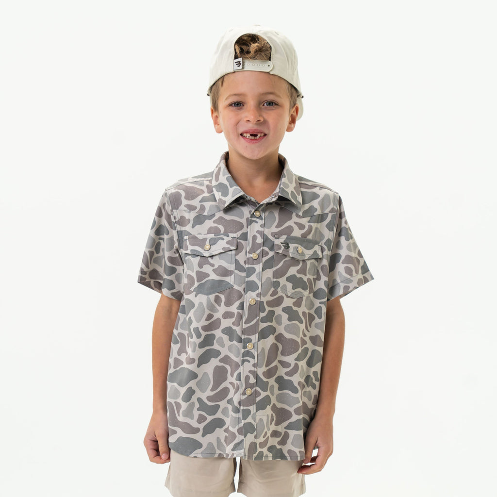 Father and Son Bundle - Performance Western Shirt - Classic Deer Camo