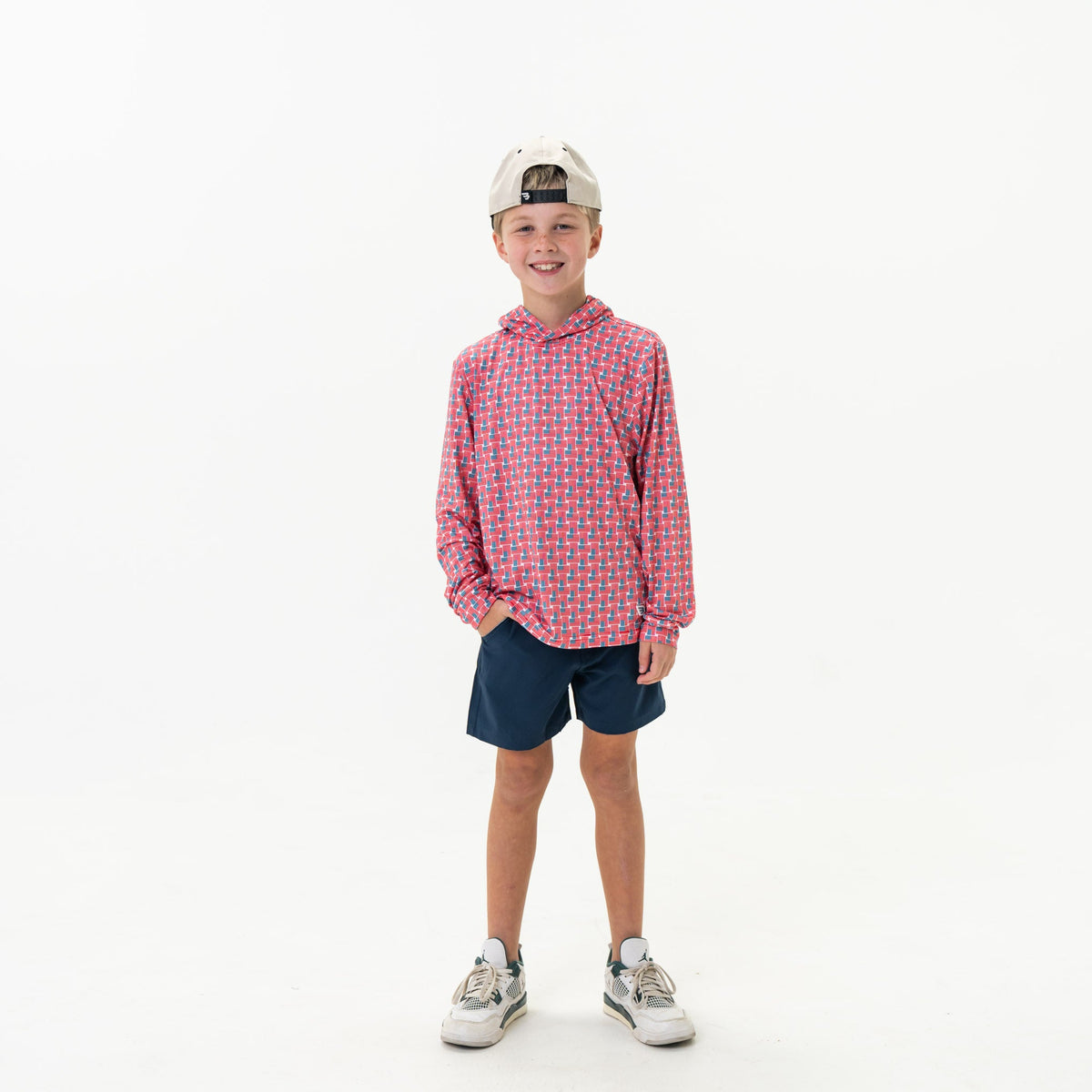 Father and Son Bundle - Performance Hoodie - American Flag Print
