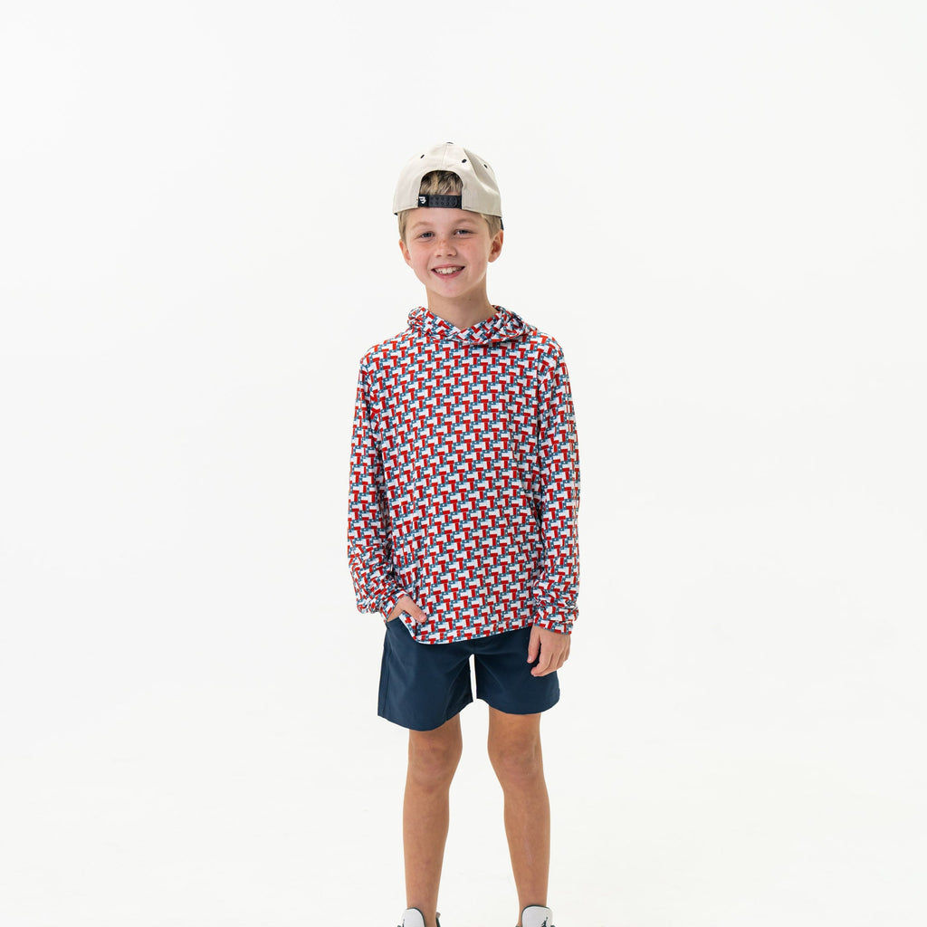 Youth Performance Hoodie - Texas Flag