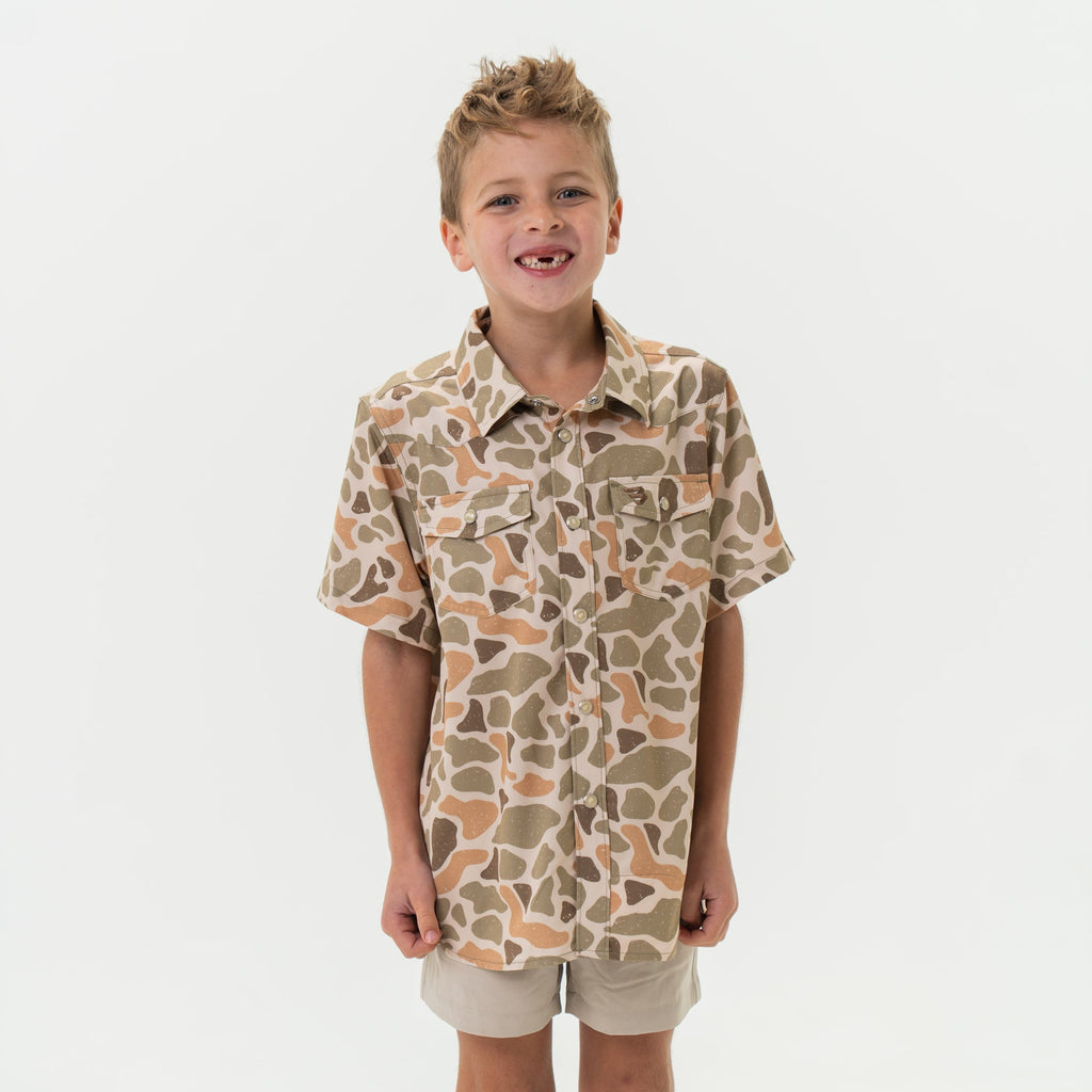 Father and Son Bundle - Performance Western Shirt - Venado Camo