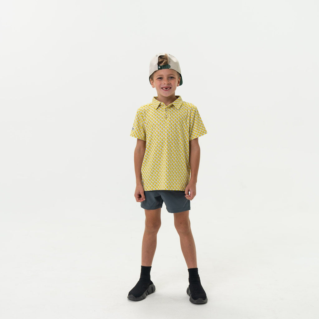 Youth Everyday Short - River Rock Grey - Classic Deer Camo Pocket