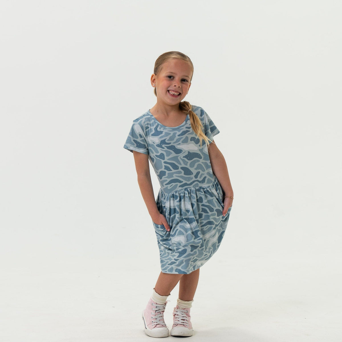 Youth Moxie Dress - Seaside Camo