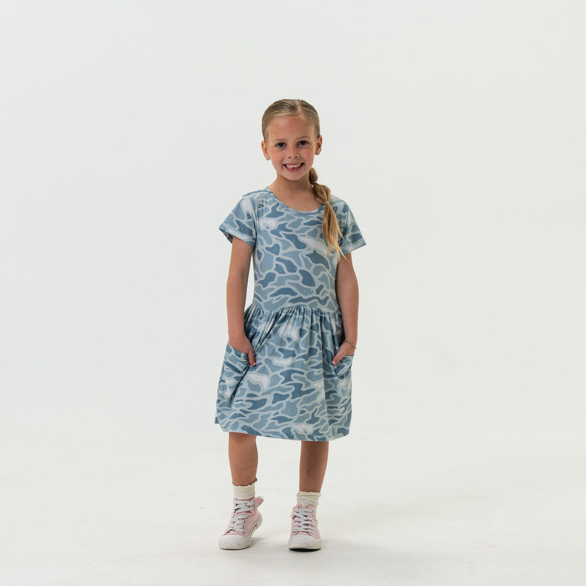 Youth Moxie Dress - Seaside Camo