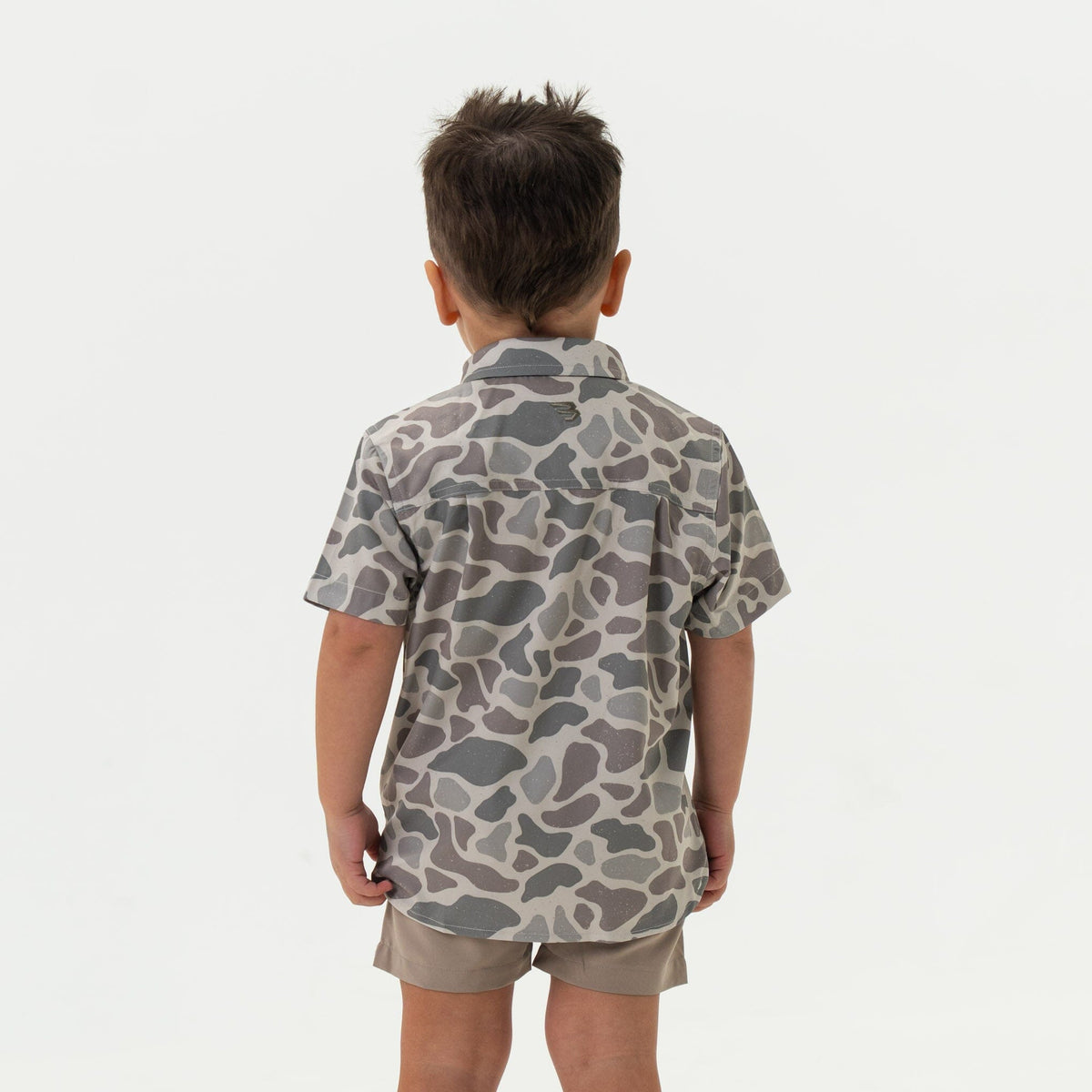 Youth Performance Button Up - Classic Deer Camo