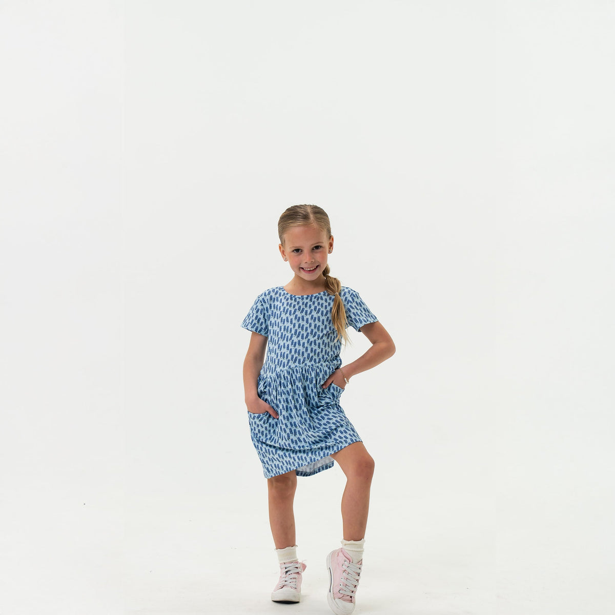 Youth Moxie Dress - Bluebonnet