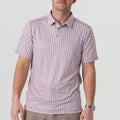 Performance Polo - Texas - White & Maroon