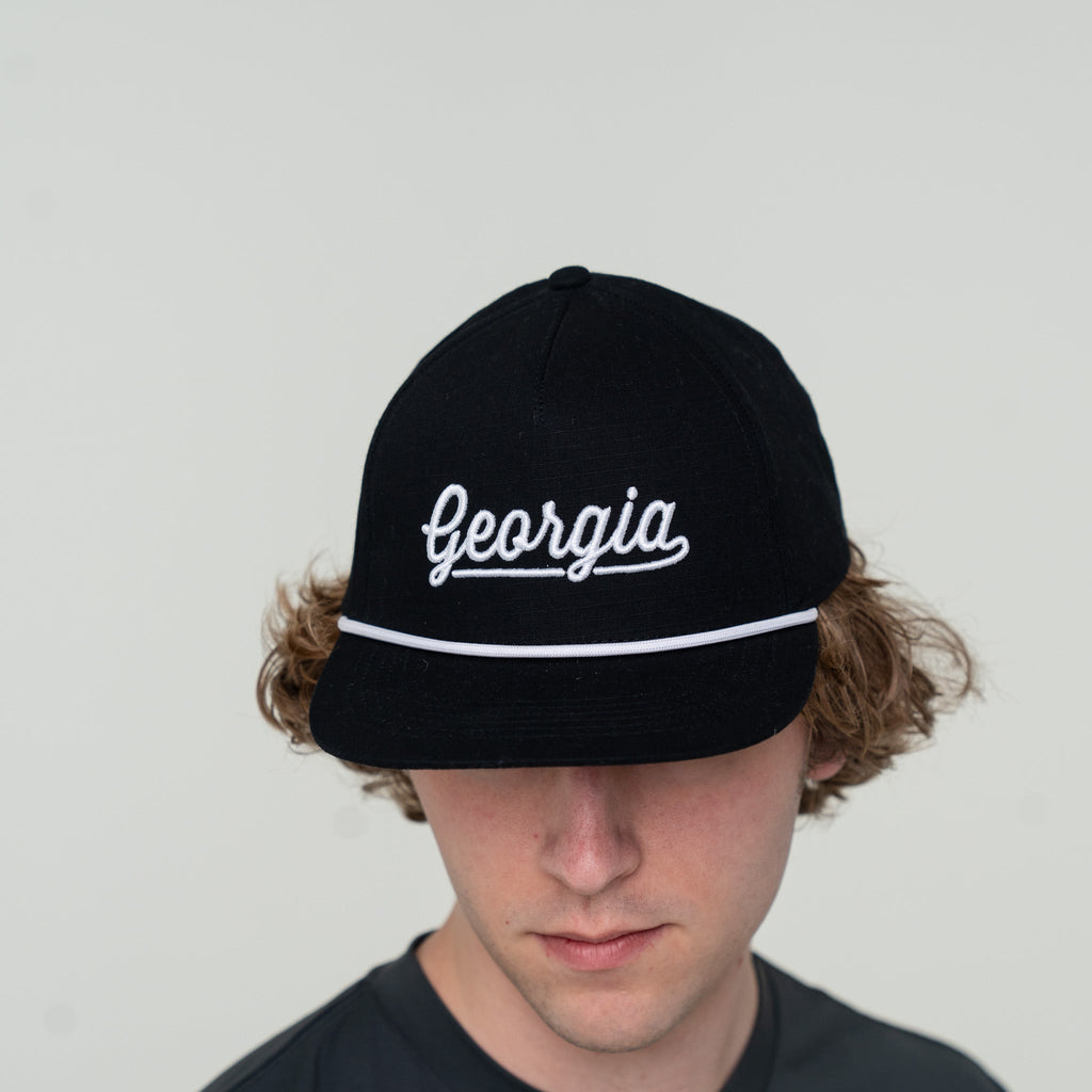 Cap - Georgia Script - Black