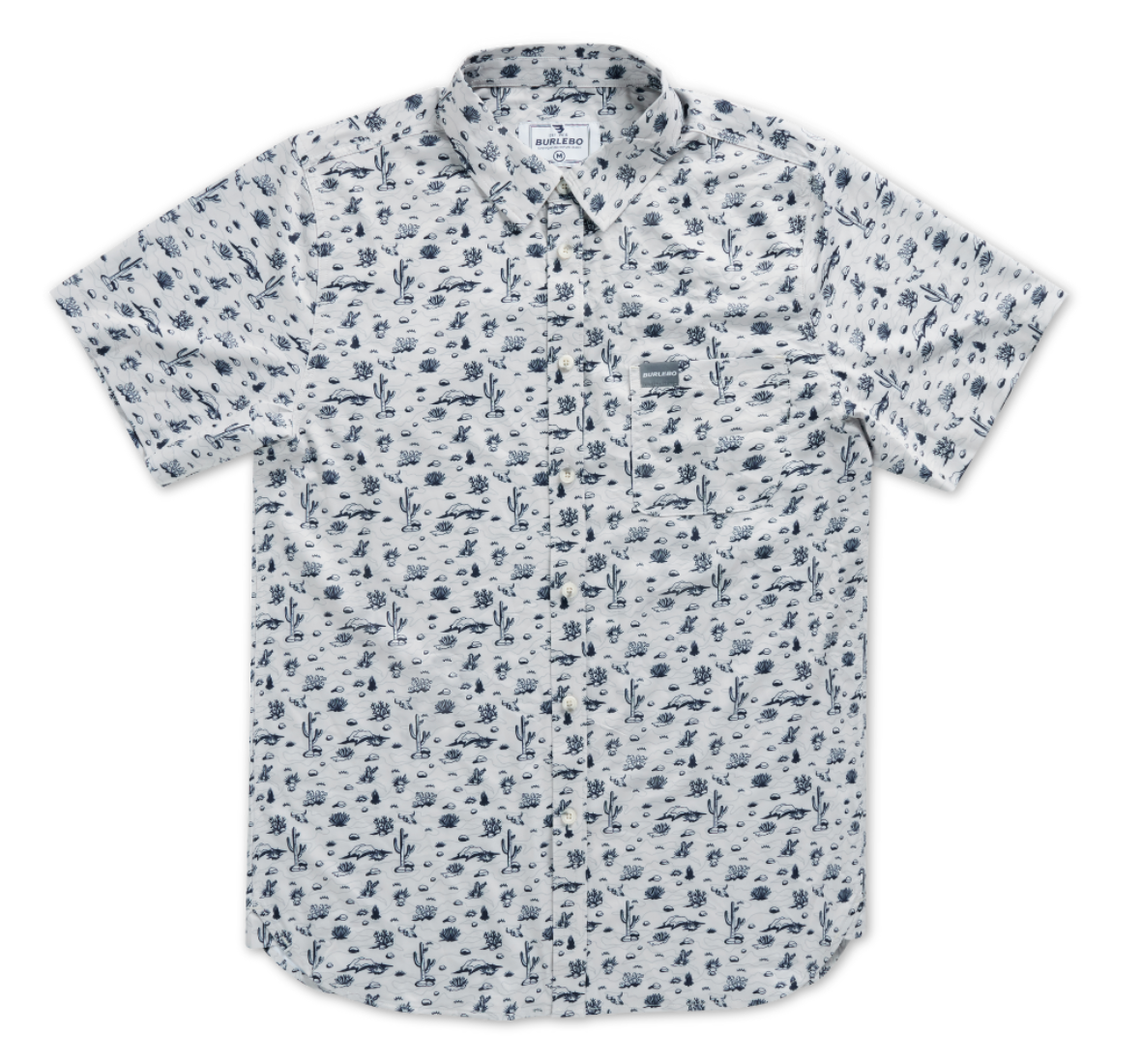 Performance Button Up - Out West - Cream