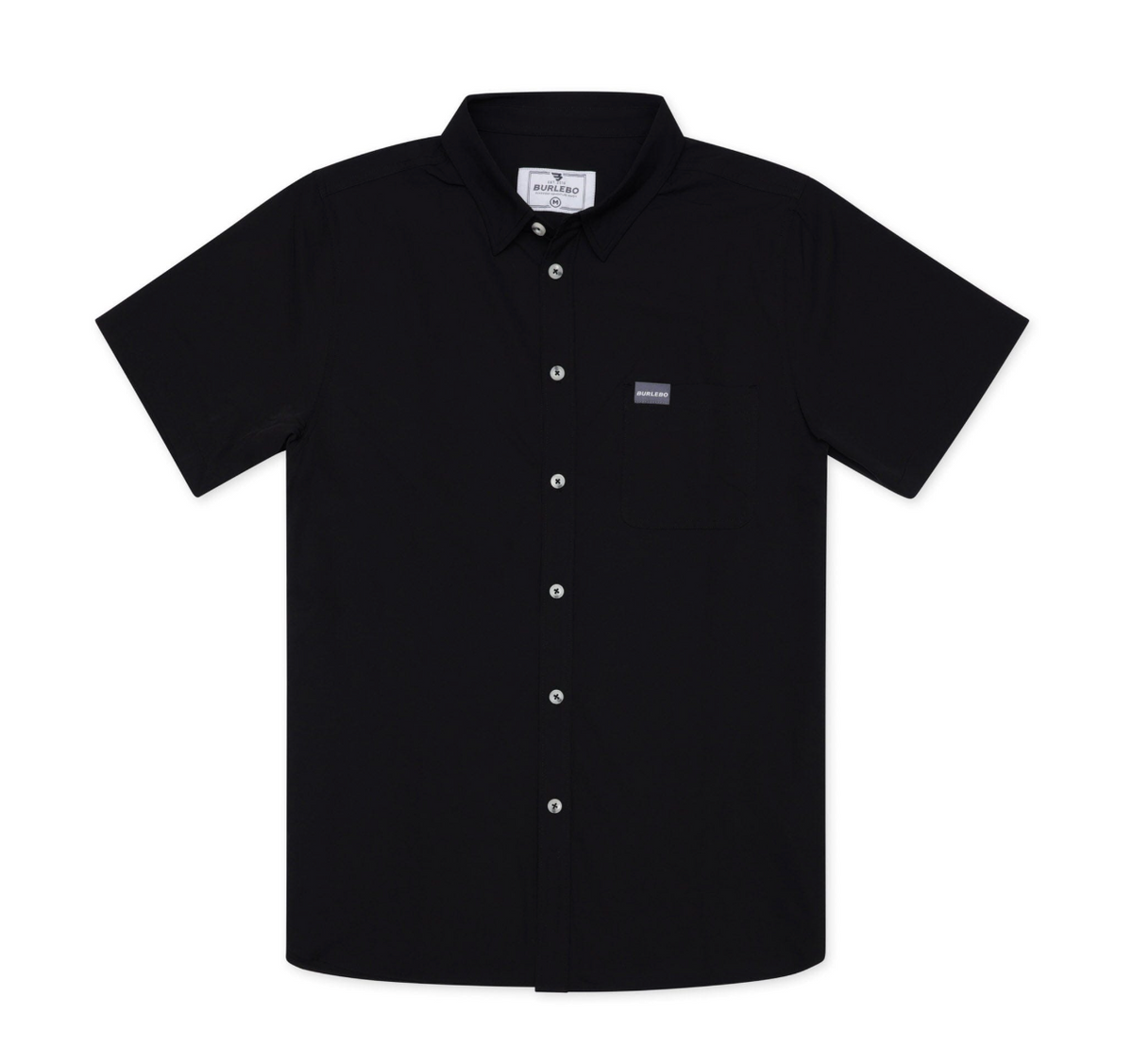 Performance Button Up - Heather Black