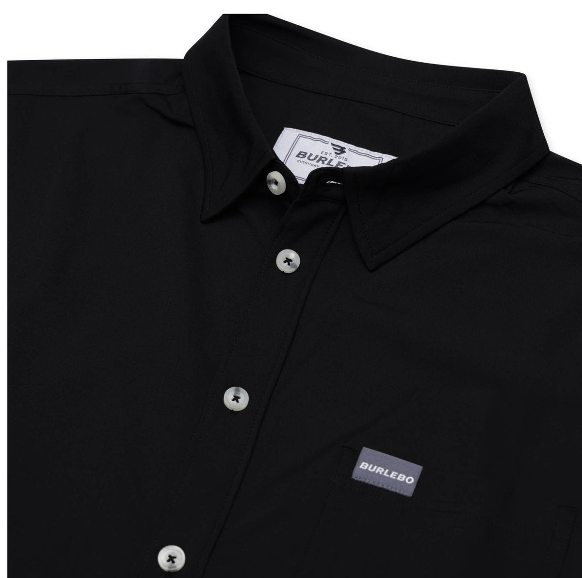 Performance Button Up - Heather Black