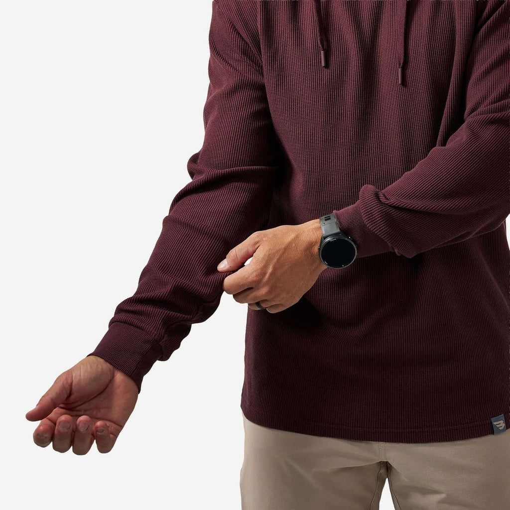 Thermal Hoodie - Maroon