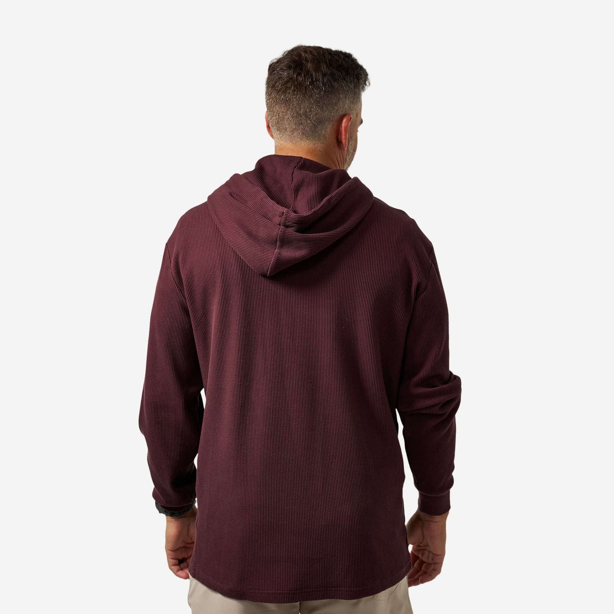 Thermal Hoodie - Maroon