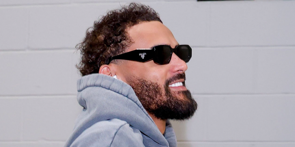 Prada PR 17WS 1AB5S0 Symbole Sunglasses - As Seen On Lamine Yamal & Travis Barker