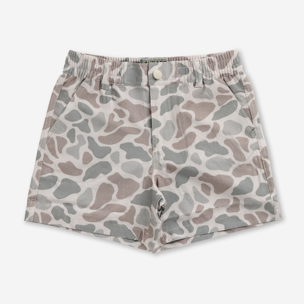 Youth Everyday Short - Classic Deer Camo - Grey Pocket