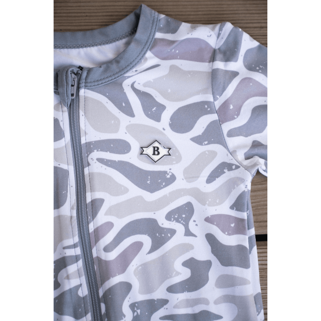 Baby Zip Up - White Camo