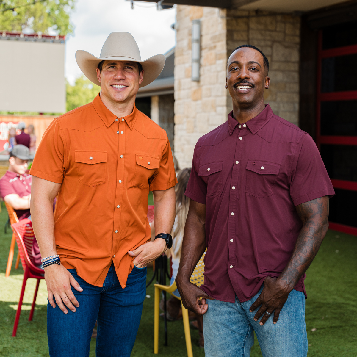 Performance Western Shirt - Orange