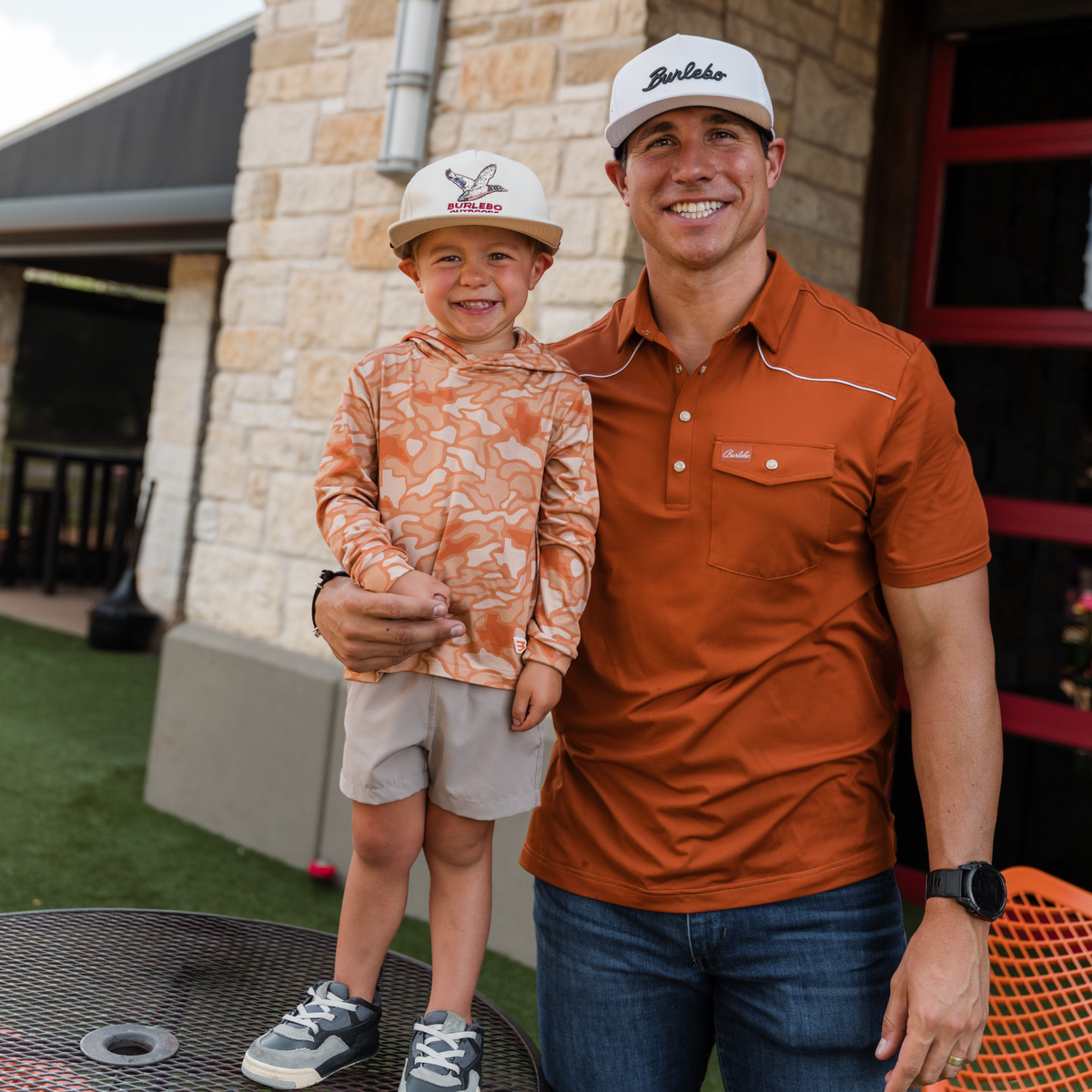 Pearl Snap Performance Polo - Orange