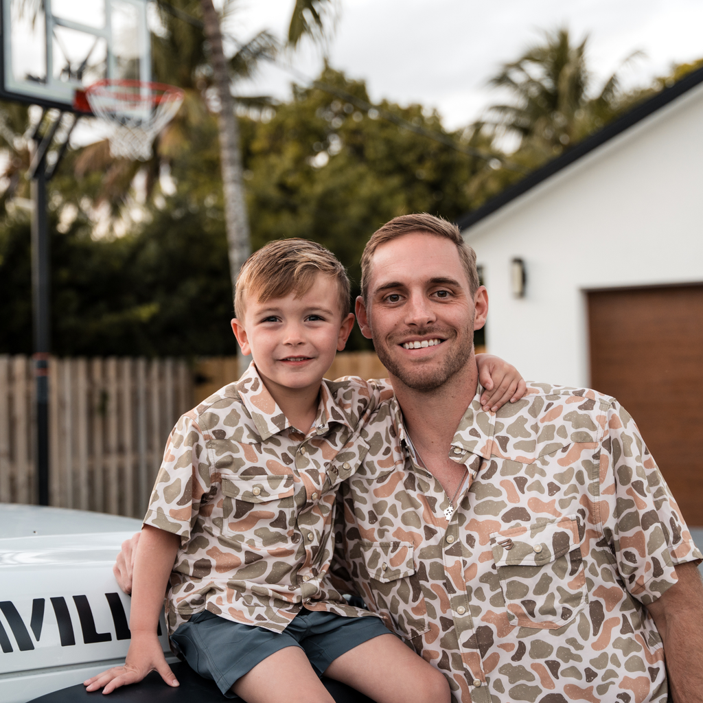 Father and Son Bundle - Performance Western Shirt - Venado Camo