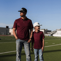 Father and Son Bundle - Performance Polo - Texas - Black & Red