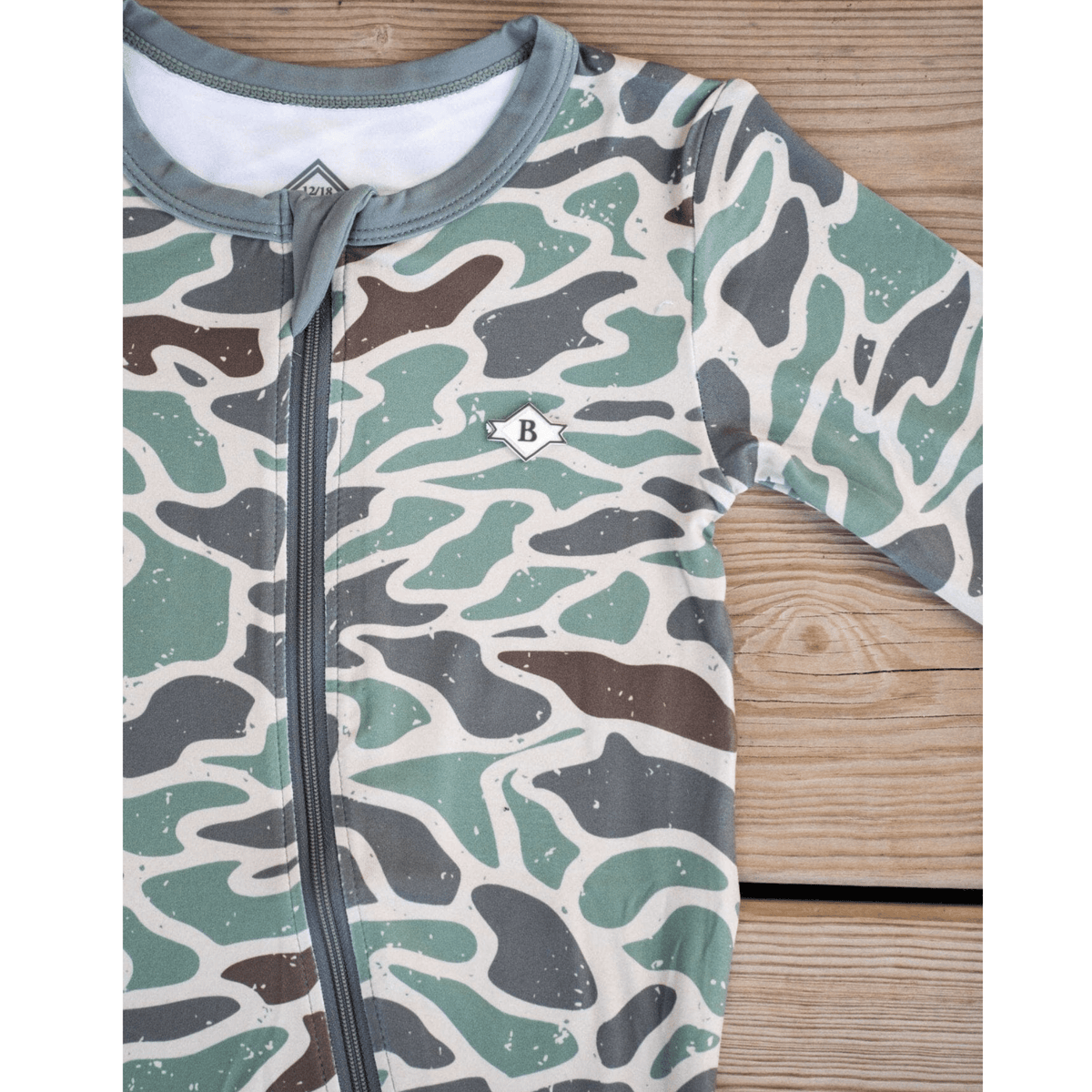 Baby Zip Up - Retro Duck Camo