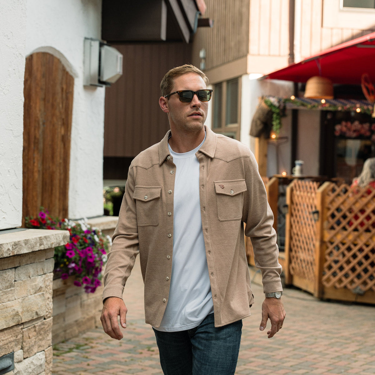 Long Sleeve - Austin Shirt - Khaki