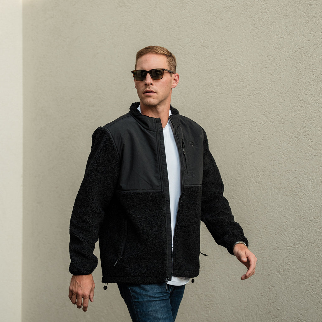 Sherpa - Full Zip Jacket - Black