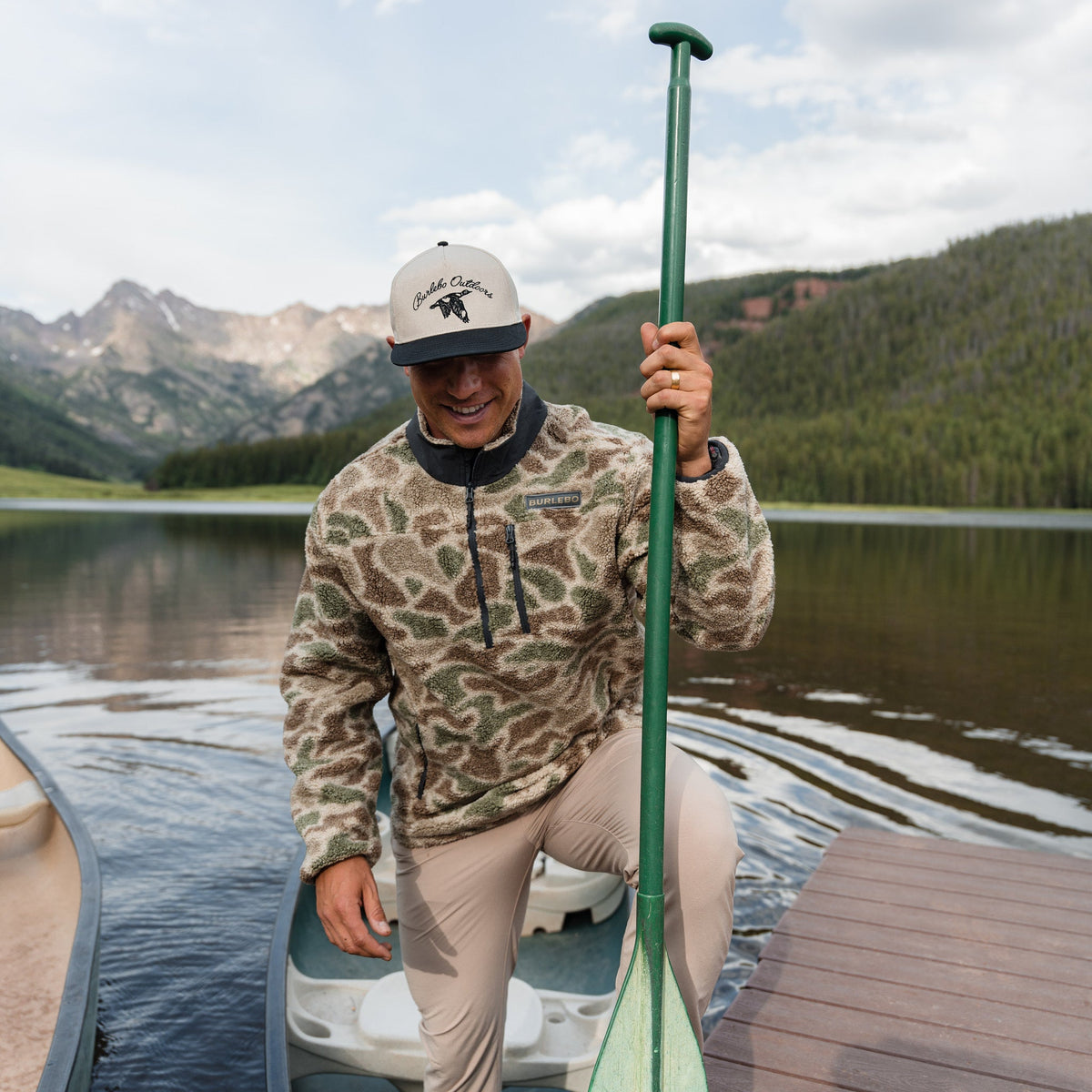 Sherpa - Quarter Zip - Alpine Camo