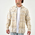 Vintage Heavyweight Flannel - Whitetail Aztec - Cream