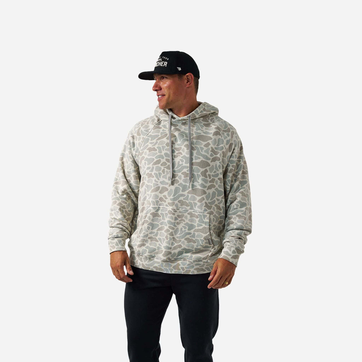 Vintage Washed Hoodie - Classic Deer Camo
