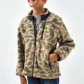 Youth Sherpa - Full Zip Jacket - Alpine Camo