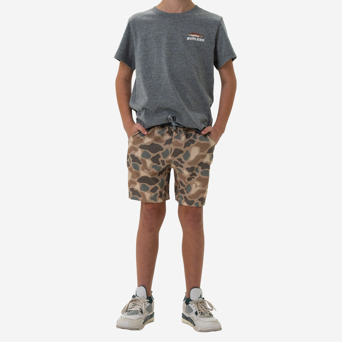 Youth Athletic Short - Pintail Camo