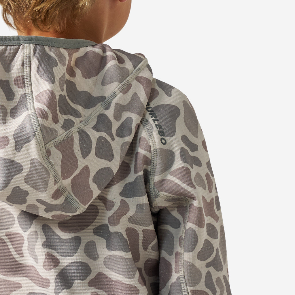 Youth Blaze Tech - Quarter Zip - Classic Deer Camo