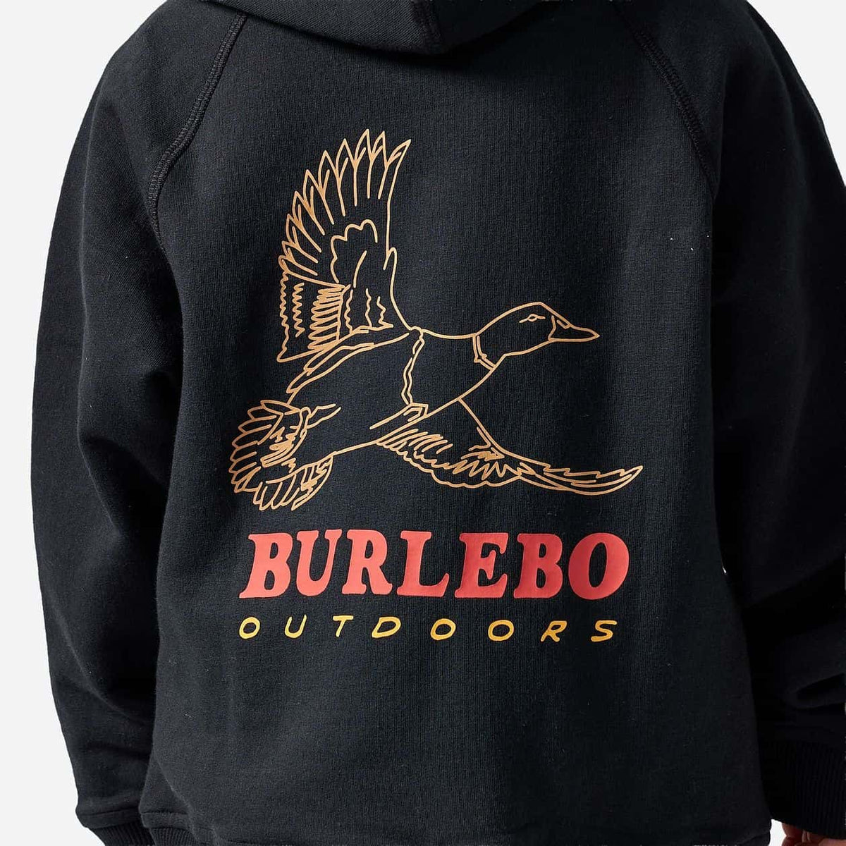 Youth Fleece Hoodie - Duck Wild - Black