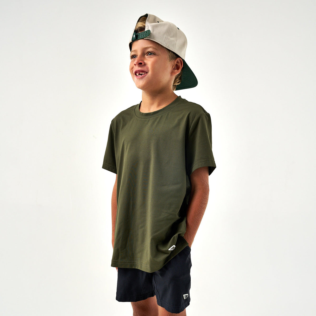 Youth Go To Tee - Mallard Green