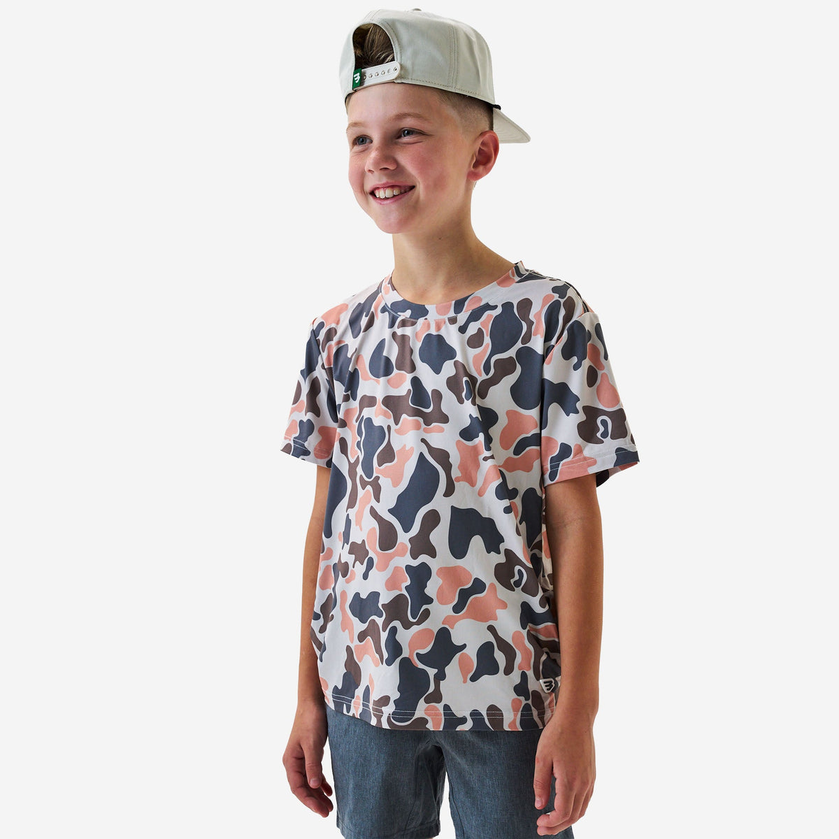 Youth Go To Tee - Vintage Camo