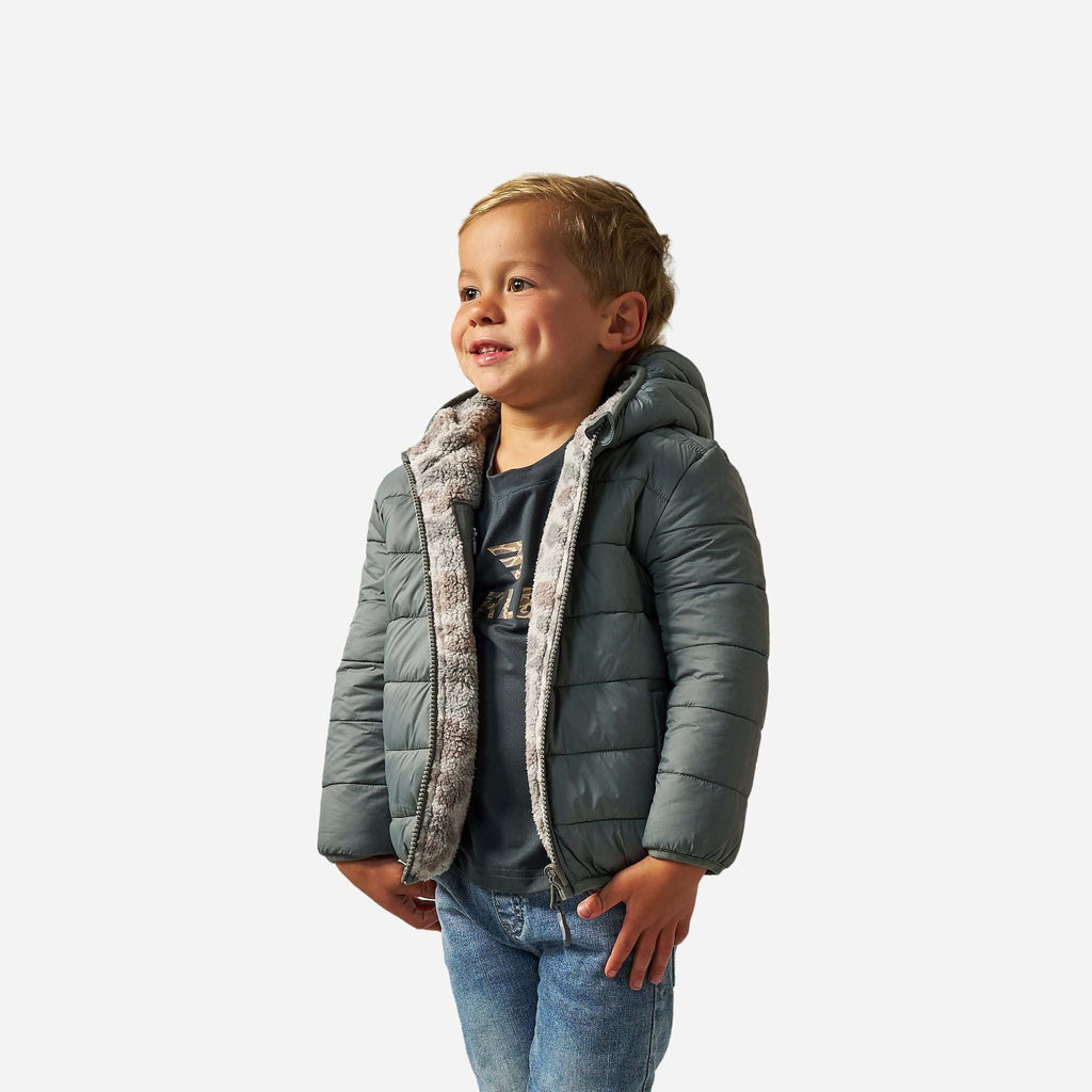 Youth Mountain Fleece - Reversible Hoodie Jacket - Classic Deer Camo