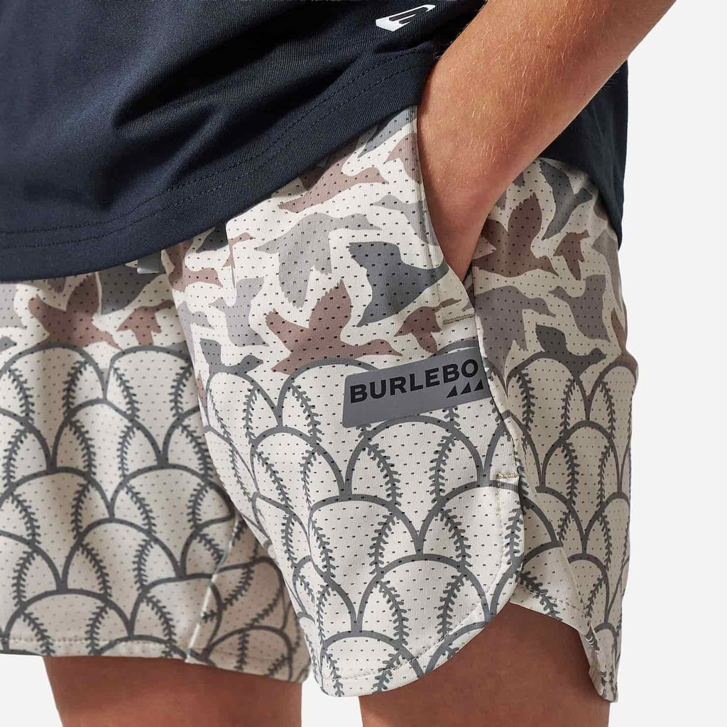 Youth Mesh Training Shorts - Fowl Ball - Classic Deer Camo