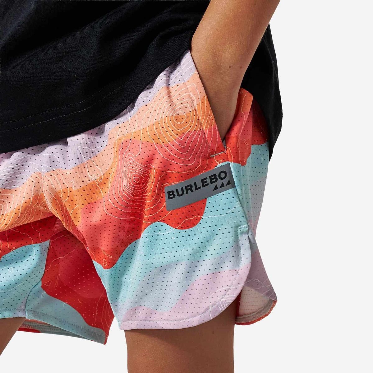 Youth Mesh Training Shorts - Sedona Topo