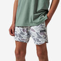 Youth Mesh Training Shorts - White Camo