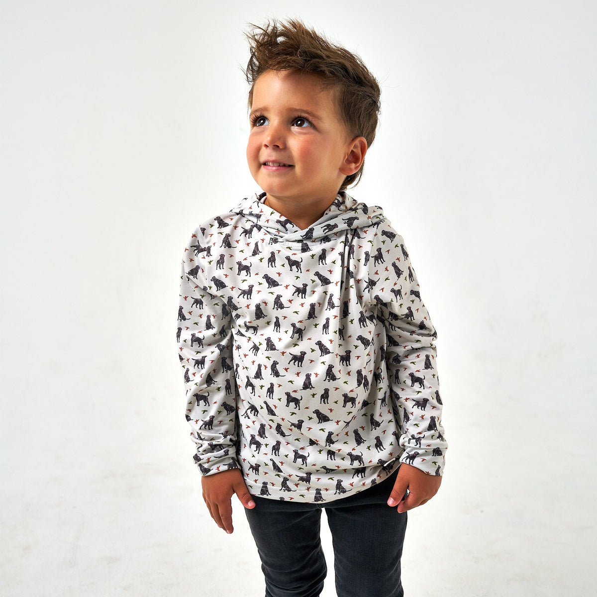 Youth Performance Hoodie - Ducks And Dogs