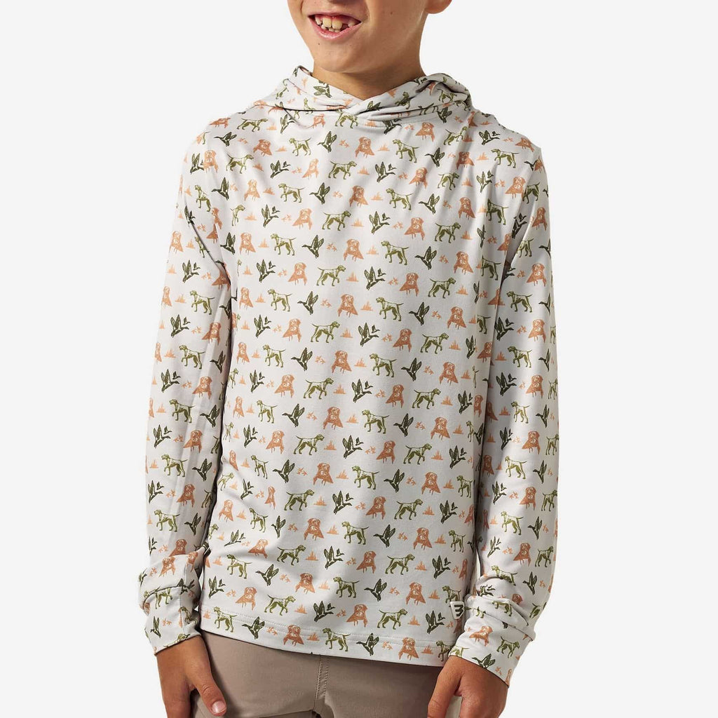 Youth Performance Hoodie - Mallard Duck Dog