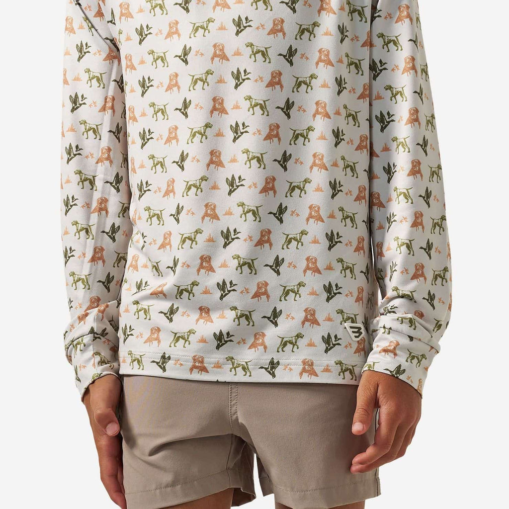 Youth Performance Hoodie - Mallard Duck Dog